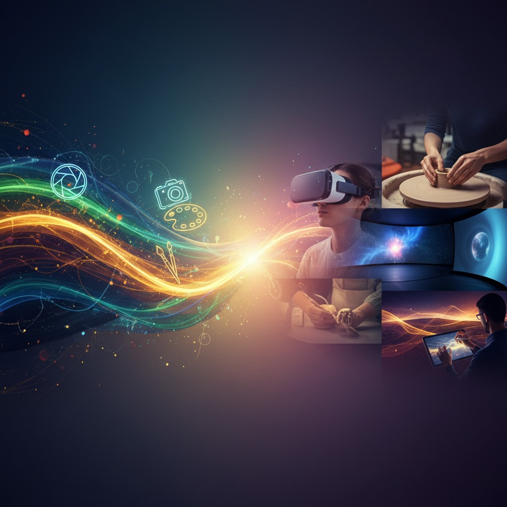 Trabajando con el lenguaje y las tecnologías emergentes crea nuevas artes y nuevas formas de arte.