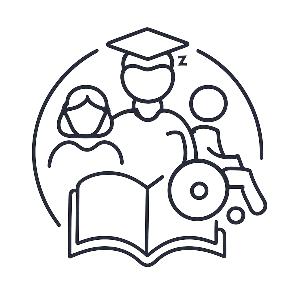 Imagen de estudiantes en diferentes etapas de su carrera educativa.